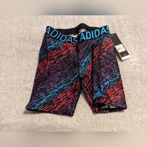 Adidas girl's Destiny Printed slider graffiti print pants Sz: M NWT